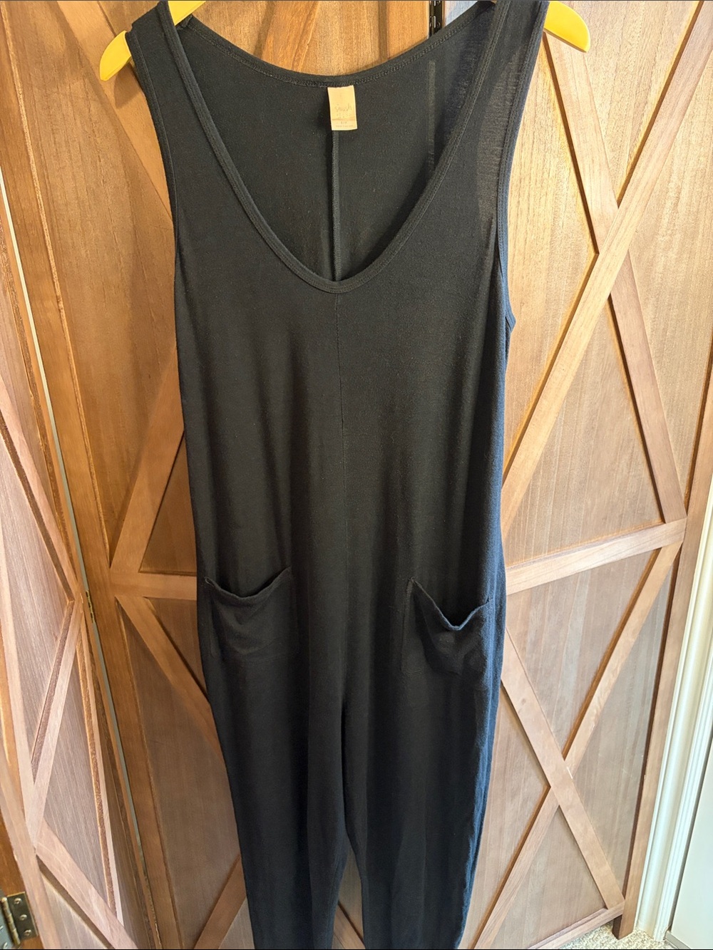 SMASH + TESS Romper Jumper Black Scoop Neck Pocket SIZE S/P